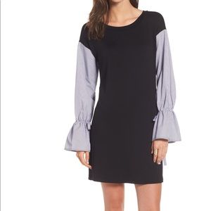 Socialite Poplin Sleeve Sweatshirt dress